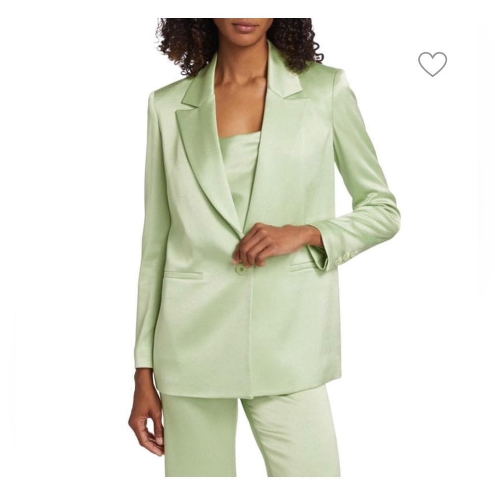Satin Single Breasted Blazer